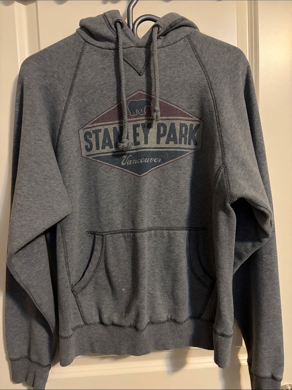 Blue 84 Gray Stanley Park Vancouver Pullover Hoodie